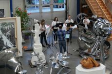 Vereinsversammlung LandquartKultur in der Casa Rossa, Atelier Sonja Knapp (Skulpturen, Gemälde, Metall)